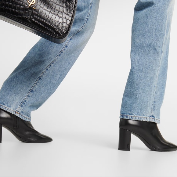 Saint Laurent
Lou Leather Ankle Booties - Picture 2 of 16